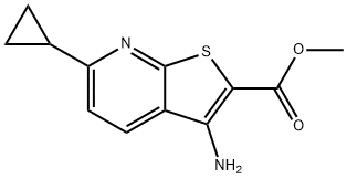 methyl 3-amino-6-cyclopropylthieno[2,3-b]pyridine-2-carboxylate Structure