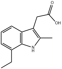 (7-ethyl-2-methyl-1H-indol-3-yl)acetic acid 구조식 이미지