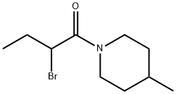 1-(2-bromobutanoyl)-4-methylpiperidine 구조식 이미지