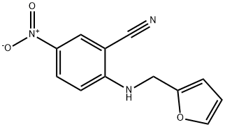 2-[(2-furylmethyl)amino]-5-nitrobenzonitrile 구조식 이미지