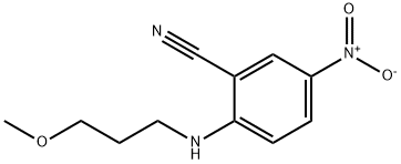 2-[(3-methoxypropyl)amino]-5-nitrobenzonitrile 구조식 이미지