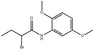 2-bromo-N-(2,5-dimethoxyphenyl)butanamide 구조식 이미지