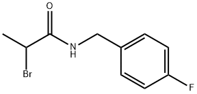 2-bromo-N-(4-fluorobenzyl)propanamide Structure