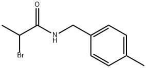 2-bromo-N-(4-methylbenzyl)propanamide 구조식 이미지