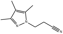 3-(3,4,5-trimethyl-1H-pyrazol-1-yl)propanenitrile Structure