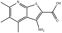 3-amino-4,5,6-trimethylthieno[2,3-b]pyridine-2-carboxylic acid Structure