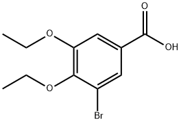 3-bromo-4,5-diethoxybenzoic acid Structure