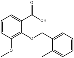 3-methoxy-2-[(2-methylbenzyl)oxy]benzoic acid 구조식 이미지