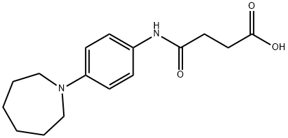 4-[(4-azepan-1-ylphenyl)amino]-4-oxobutanoic acid 구조식 이미지