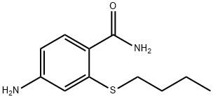 4-amino-2-(butylthio)benzamide Structure