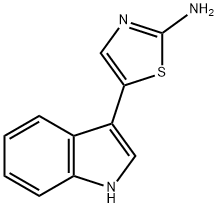 5-(1H-indol-3-yl)-1,3-thiazol-2-amine 구조식 이미지