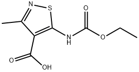 5-[(ethoxycarbonyl)amino]-3-methylisothiazole-4-carboxylic acid Structure