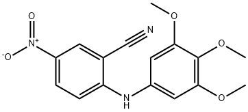 5-nitro-2-[(3,4,5-trimethoxyphenyl)amino]benzonitrile 구조식 이미지