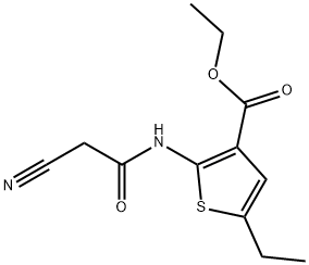 ethyl 2-[(cyanoacetyl)amino]-5-ethylthiophene-3-carboxylate Structure