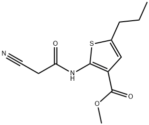 methyl 2-[(cyanoacetyl)amino]-5-propylthiophene-3-carboxylate Structure