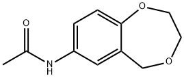 N-(2,3-dihydro-5H-1,4-benzodioxepin-7-yl)acetamide 구조식 이미지