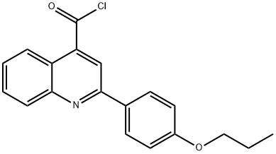 2-(4-propoxyphenyl)quinoline-4-carbonyl chloride 구조식 이미지