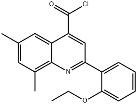 2-(2-ethoxyphenyl)-6,8-dimethylquinoline-4-carbonyl chloride Structure