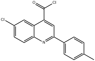 6-chloro-2-(4-methylphenyl)quinoline-4-carbonyl chloride Structure