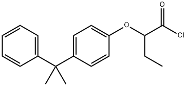 2-[4-(1-methyl-1-phenylethyl)phenoxy]butanoyl chloride 구조식 이미지