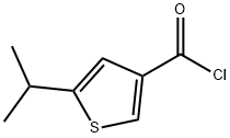 5-isopropylthiophene-3-carbonyl chloride 구조식 이미지