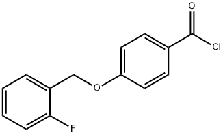 4-[(2-fluorobenzyl)oxy]benzoyl chloride Structure