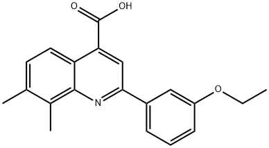 2-(3-ethoxyphenyl)-7,8-dimethylquinoline-4-carboxylic acid Structure