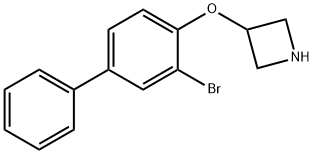 3-Azetidinyl 3-bromo[1,1'-biphenyl]-4-yl ether Structure