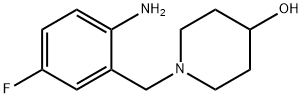 1-(2-Amino-5-fluorobenzyl)-4-piperidinol Structure