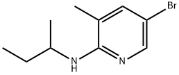 N-(5-Bromo-3-methyl-2-pyridinyl)-N-(sec-butyl)amine 구조식 이미지