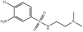 3-Amino-4-chloro-N-[2-(dimethylamino)ethyl]-benzenesulfonamide 구조식 이미지