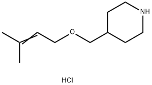 4-{[(3-Methyl-2-butenyl)oxy]methyl}piperidinehydrochloride 구조식 이미지