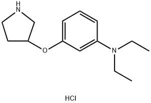 N,N-Diethyl-3-(3-pyrrolidinyloxy)anilinehydrochloride Structure