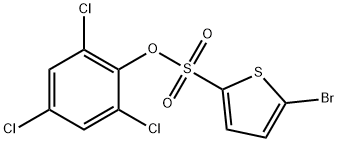 2,4,6-Trichlorophenyl 5-bromo-2-thiophenesulfonate 구조식 이미지