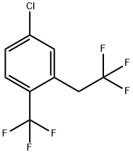4-Chloro-2-(2,2,2-trifluoroethyl)-1-(trifluoromethyl)benzene 구조식 이미지