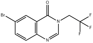 6-Bromo-3-(2,2,2-trifluoroethyl)-4(3H)-quinazolinone 구조식 이미지