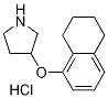 3-(5,6,7,8-Tetrahydro-1-naphthalenyloxy)-pyrrolidine hydrochloride 구조식 이미지