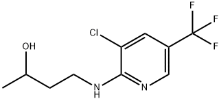 4-{[3-Chloro-5-(trifluoromethyl)-2-pyridinyl]-amino}-2-butanol 구조식 이미지