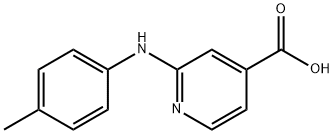 2-(4-Toluidino)isonicotinic acid 구조식 이미지