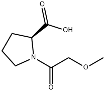 1-(2-Methoxyacetyl)proline 구조식 이미지