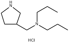 N-Propyl-N-(3-pyrrolidinylmethyl)-1-propanaminedihydrochloride 구조식 이미지