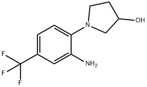 1-[2-Amino-4-(trifluoromethyl)phenyl]-3-pyrrolidinol Structure