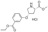 Methyl (2S,4S)-4-[3-(ethoxycarbonyl)phenoxy]-2-pyrrolidinecarboxylate hydrochloride 구조식 이미지