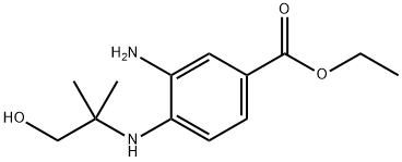 Ethyl 3-amino-4-[(2-hydroxy-1,1-dimethylethyl)-amino]benzoate Structure