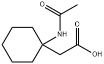 (1-Acetylamino-cyclohexyl)-acetic acid Structure