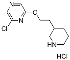 6-Chloro-2-pyrazinyl 2-(3-piperidinyl)ethyl etherhydrochloride Structure