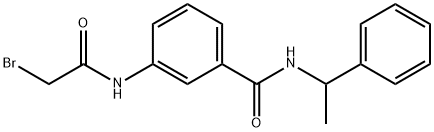 3-[(2-Bromoacetyl)amino]-N-(1-phenylethyl)-benzamide Structure