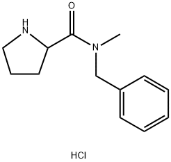 N-Benzyl-N-methyl-2-pyrrolidinecarboxamidehydrochloride Structure