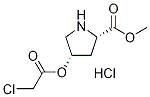 Methyl (2S,4S)-4-[(2-chloroacetyl)oxy]-2-pyrrolidinecarboxylate hydrochloride 구조식 이미지