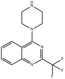 4-Piperazino-2-(trifluoromethyl)quinazoline 구조식 이미지